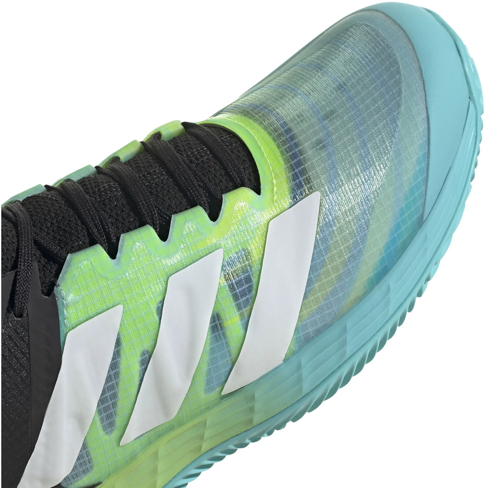 Adidas Adizero Ubersonic 4 Clay Black-Lime Womens Tennis Shoes