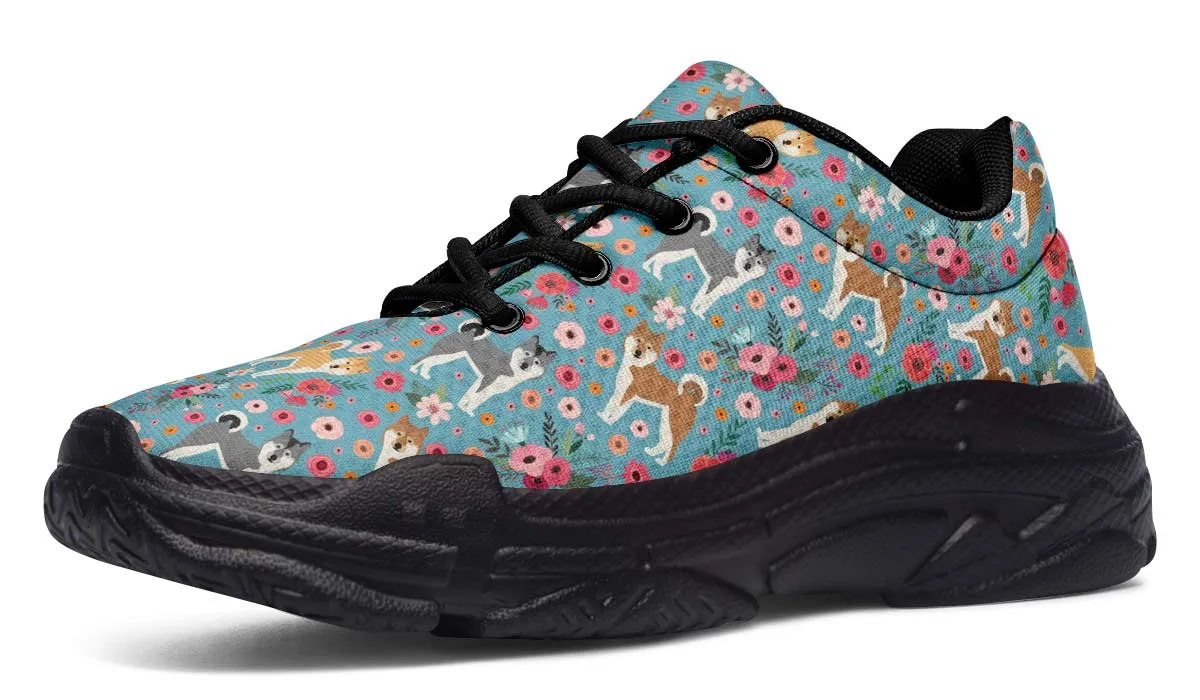 Akita Flower Chunky Sneakers