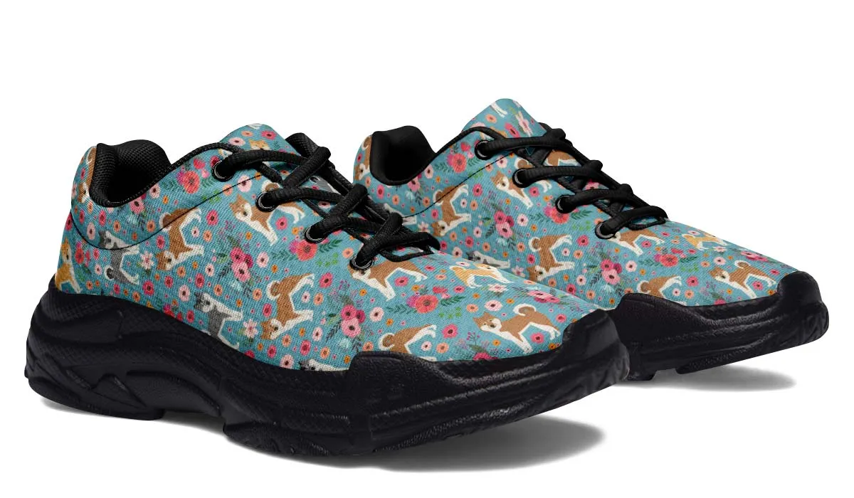 Akita Flower Chunky Sneakers