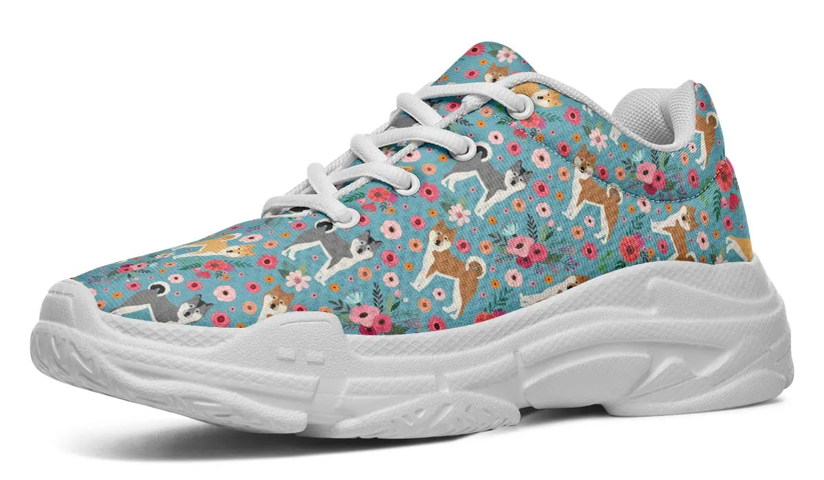 Akita Flower Chunky Sneakers