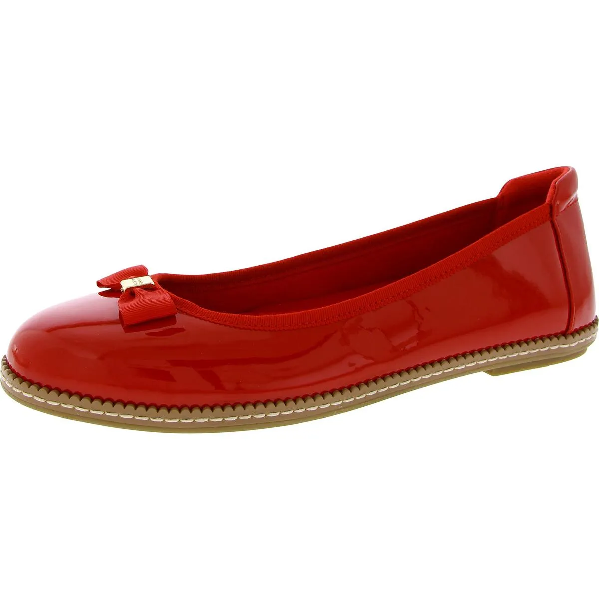 Anne Klein Womens Eve Faux Leather Ballet Loafers