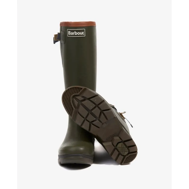 Barbour Tempest Neoprene Mens Wellington Boots - Olive