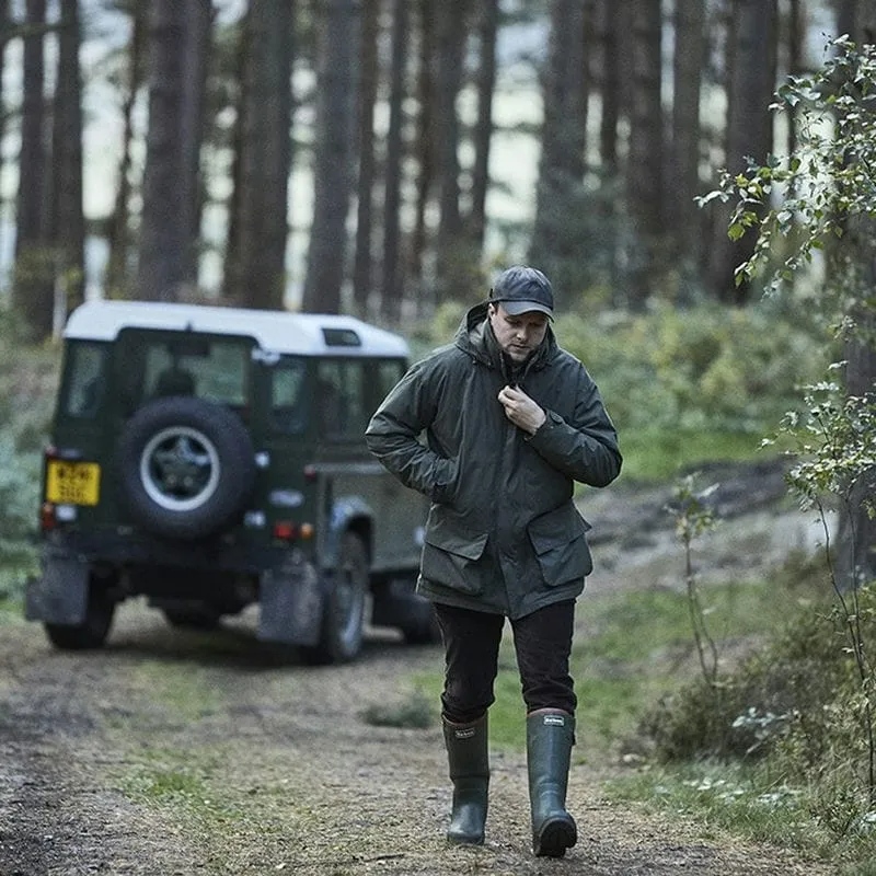 Barbour Tempest Neoprene Mens Wellington Boots - Olive