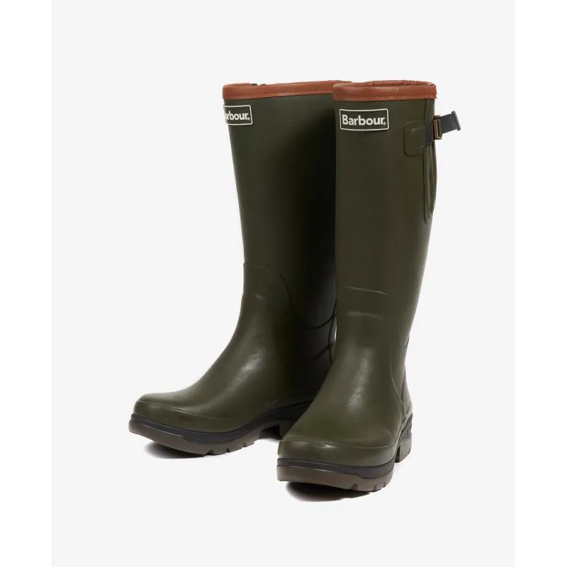 Barbour Tempest Neoprene Mens Wellington Boots - Olive