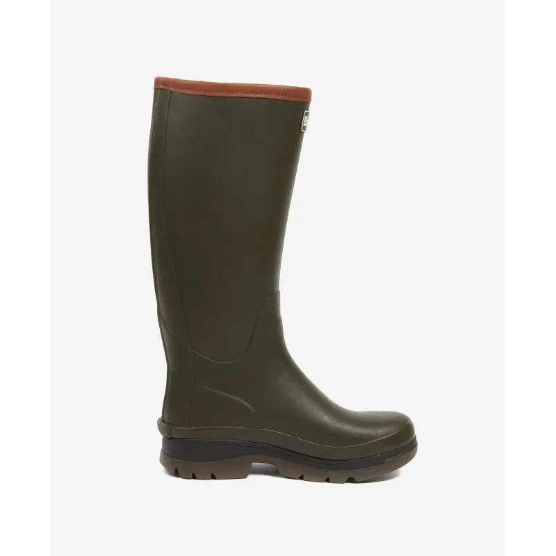 Barbour Tempest Neoprene Mens Wellington Boots - Olive