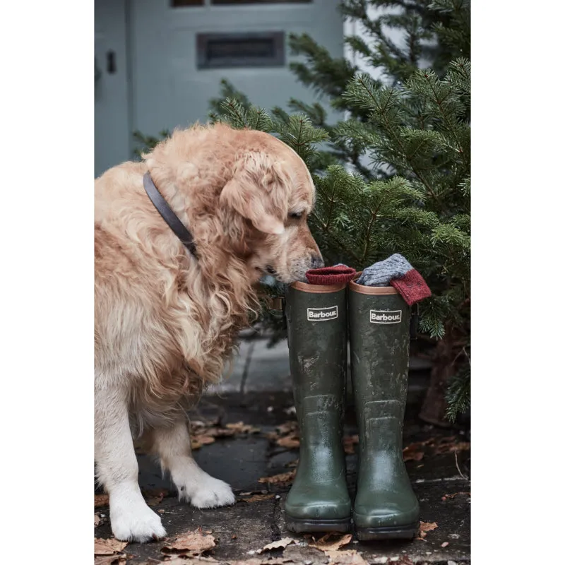 Barbour Tempest Neoprene Mens Wellington Boots - Olive