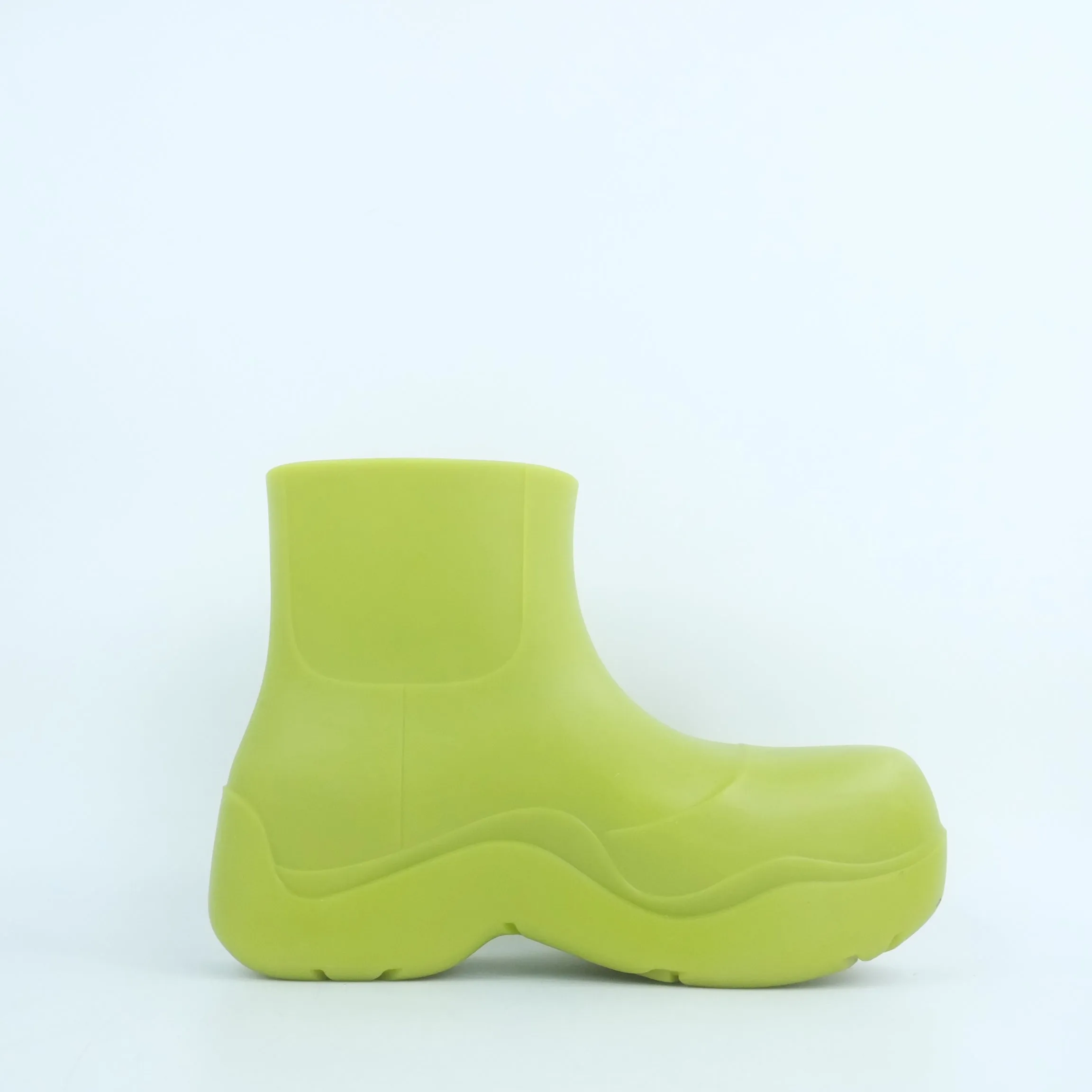 Bottega Veneta Puddle Rubber Ankle Boots Green 37