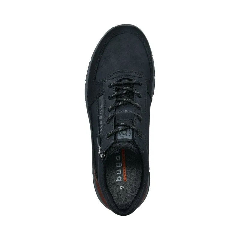 Bugatti Mens Black Lace-Up Sneaker 331-AOS01