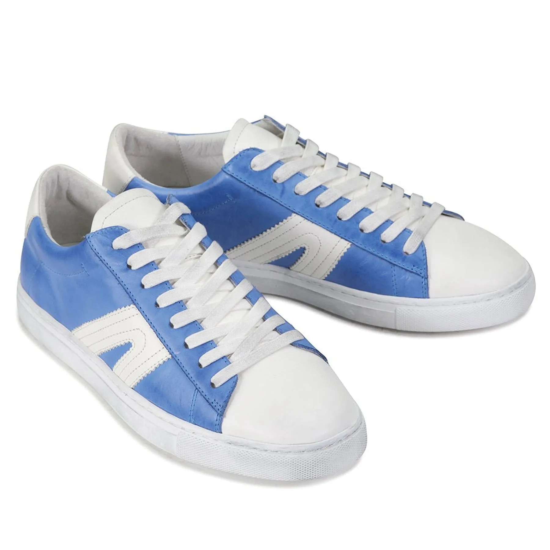 BURN LOW-TOP LEATHER SNEAKERS