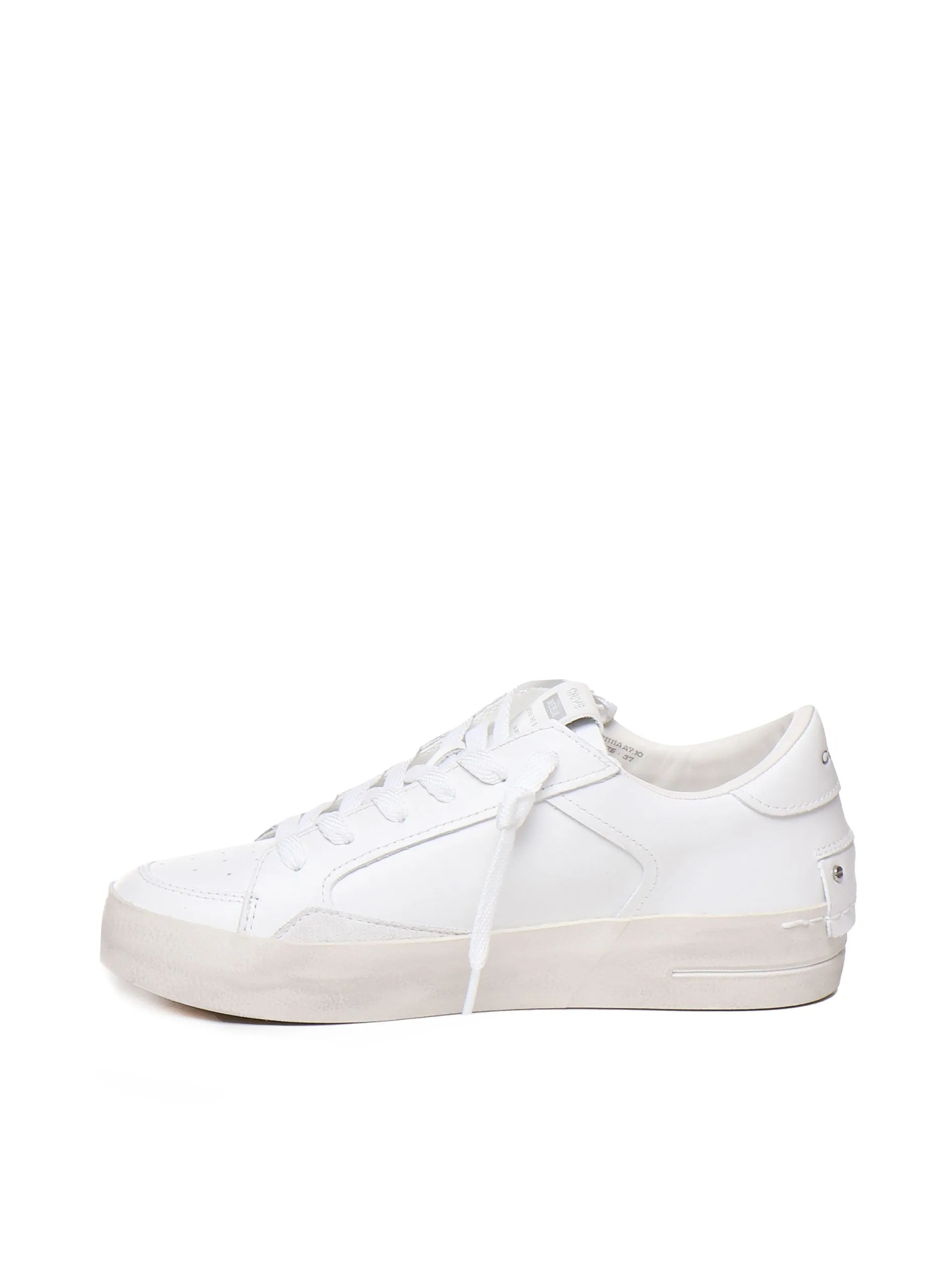 Calfskin Lace-Up Sneakers with Banded Sole