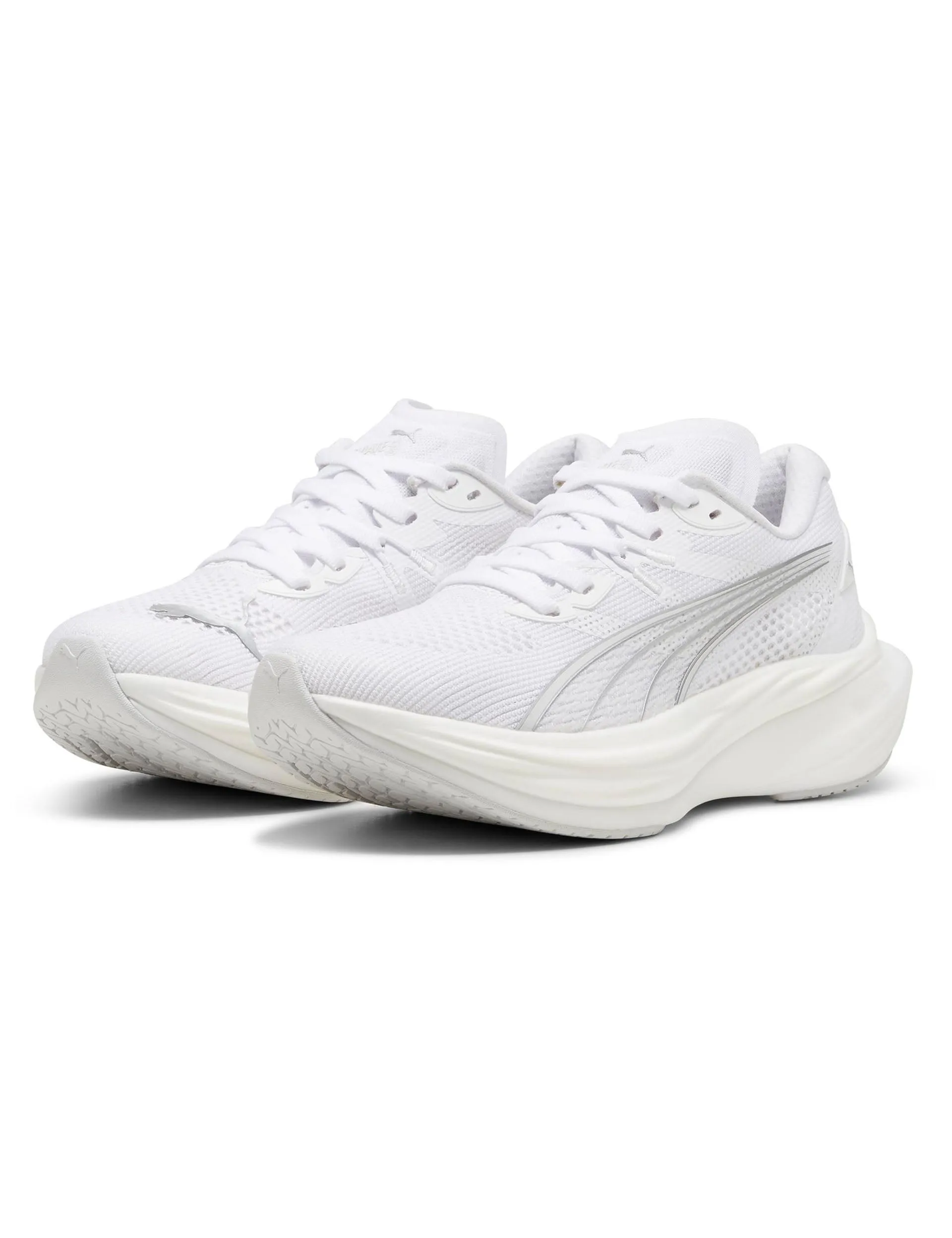 Deviate NITRO 3 Running Shoes - White/Feather Grey/Silver