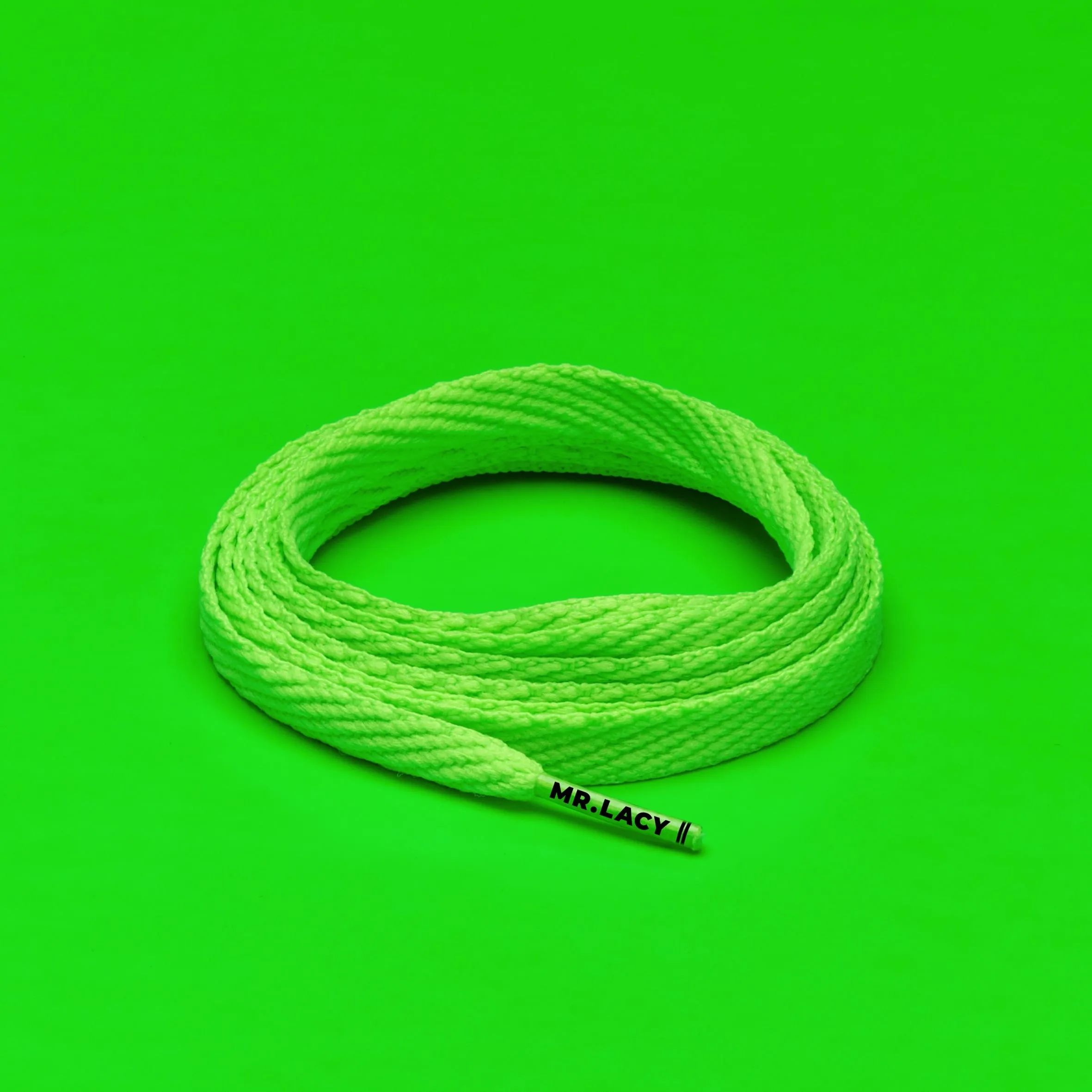 Flatties Shoelaces · Neon Green