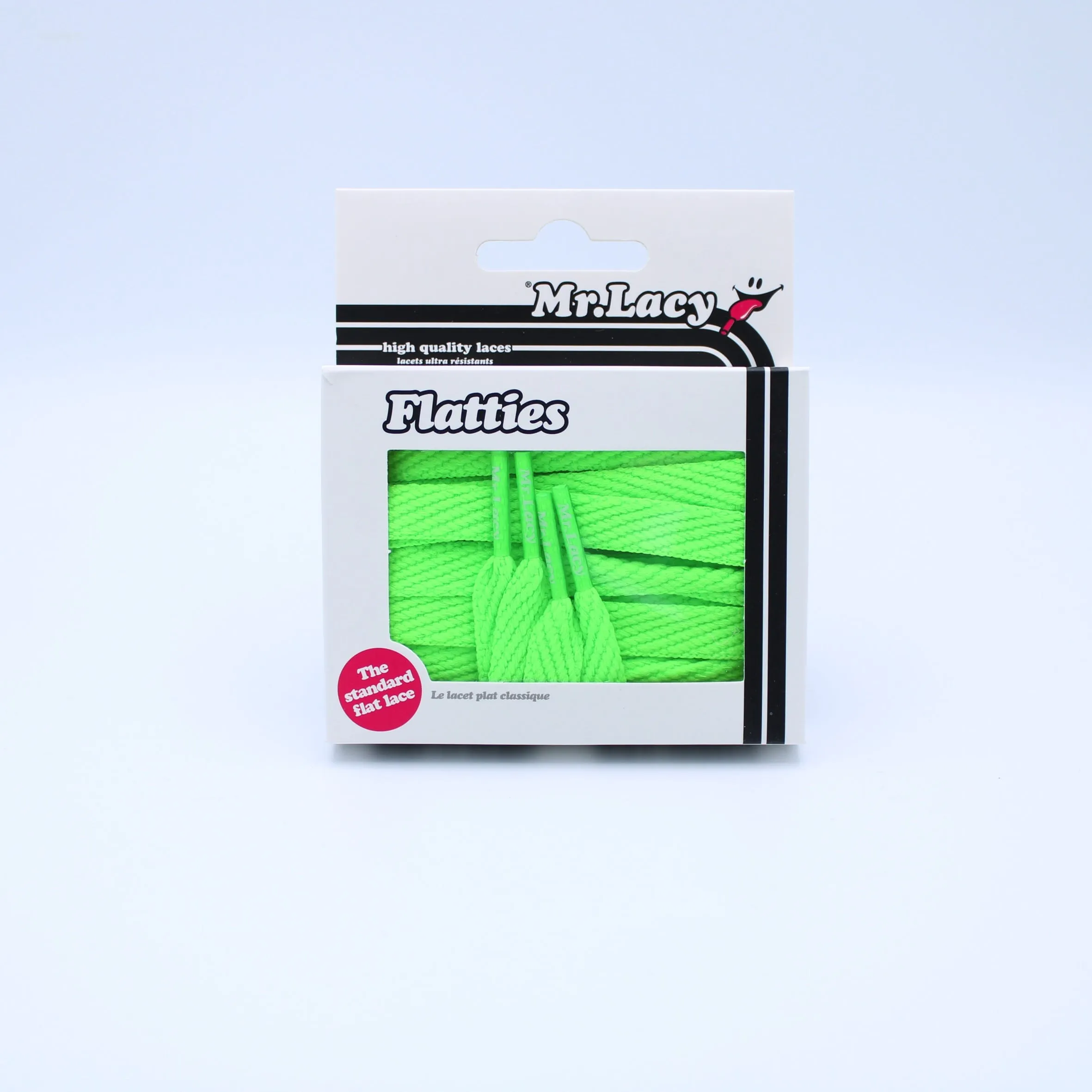 Flatties Shoelaces · Neon Green