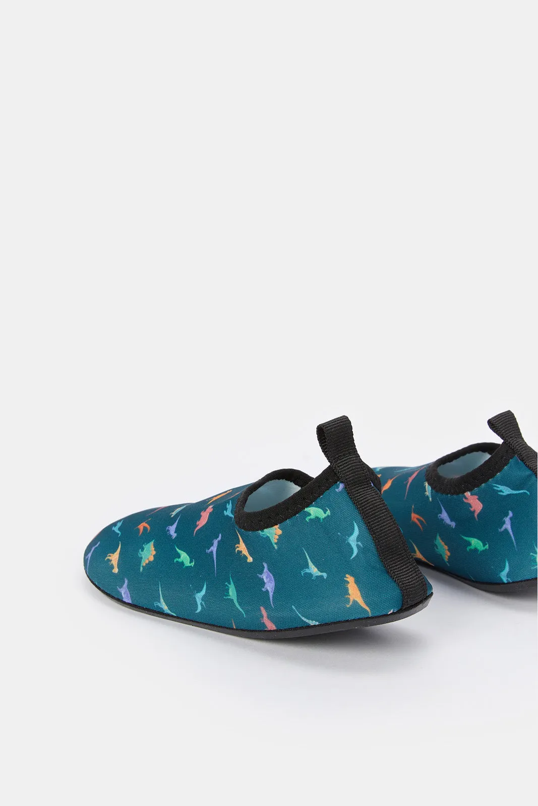 Girls Olive Printed Aqua Shoes