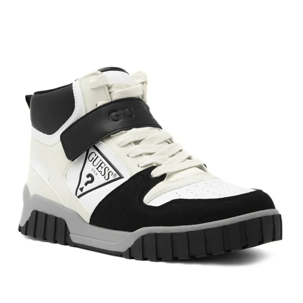 GUESS Rojero High-Top Sneakers Men - WHTBLK