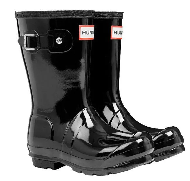 Hunter Wellies Infants Originals Black Gloss