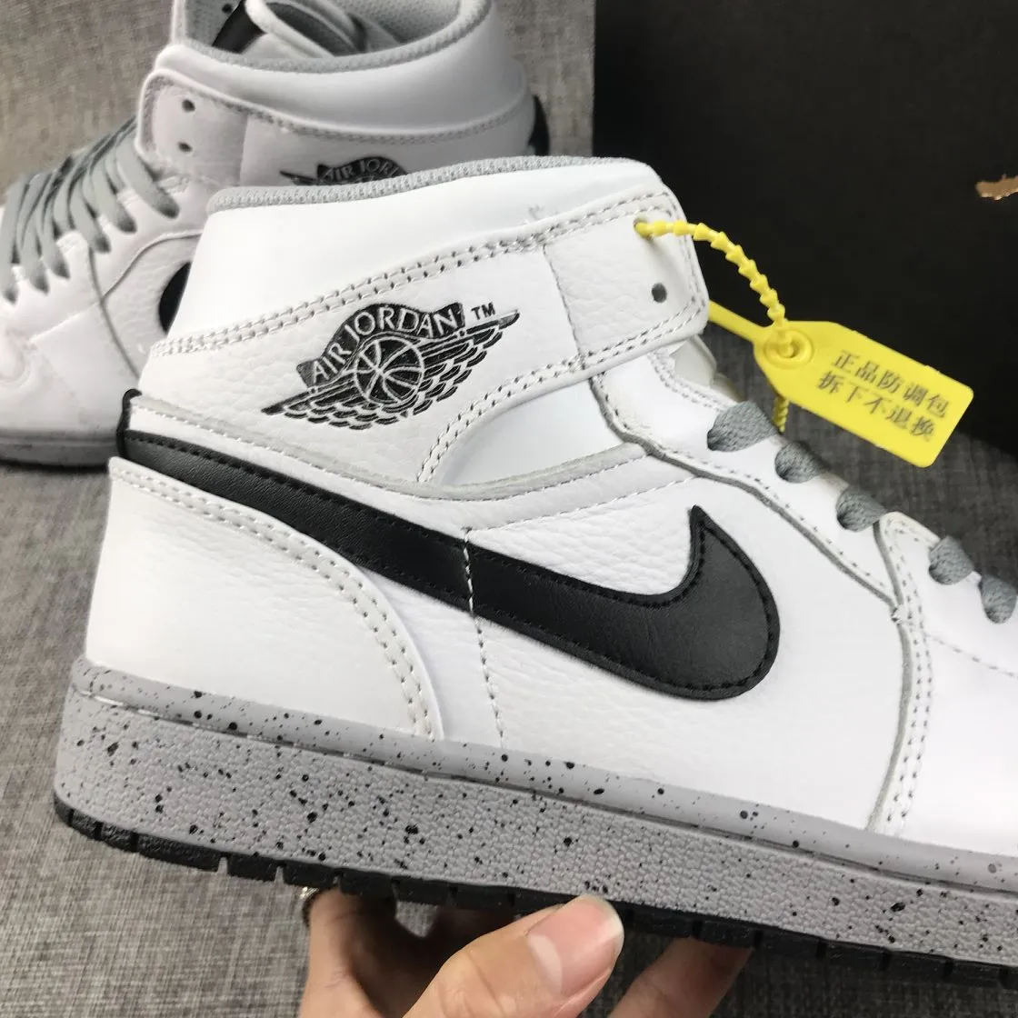 JORDAN 1 MID x WHITE CEMENT