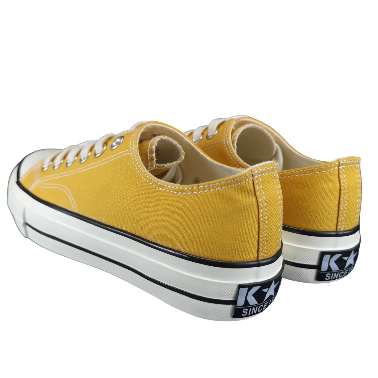 K7 Mens Vintage Classic Canvas Lo Mustard Sneaker