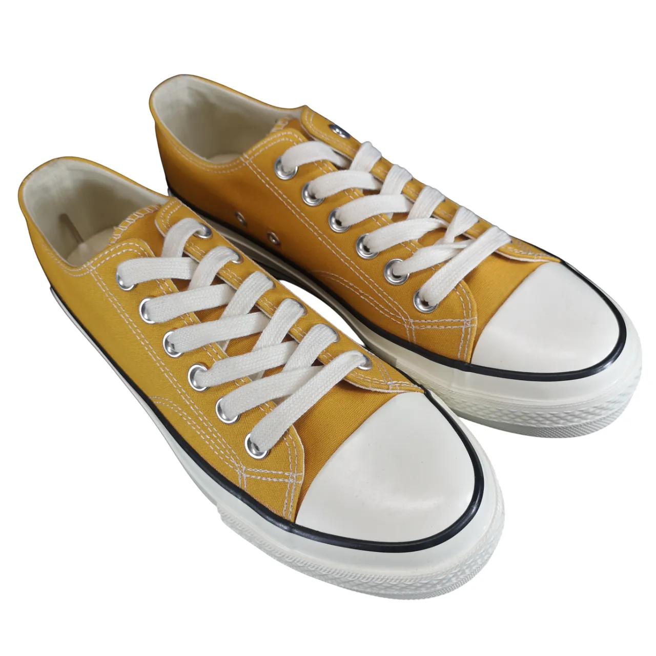 K7 Mens Vintage Classic Canvas Lo Mustard Sneaker