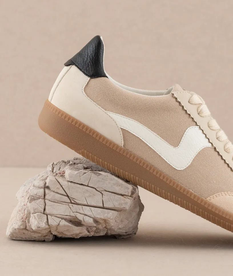 Kyla - Beige Low Top Sneaker