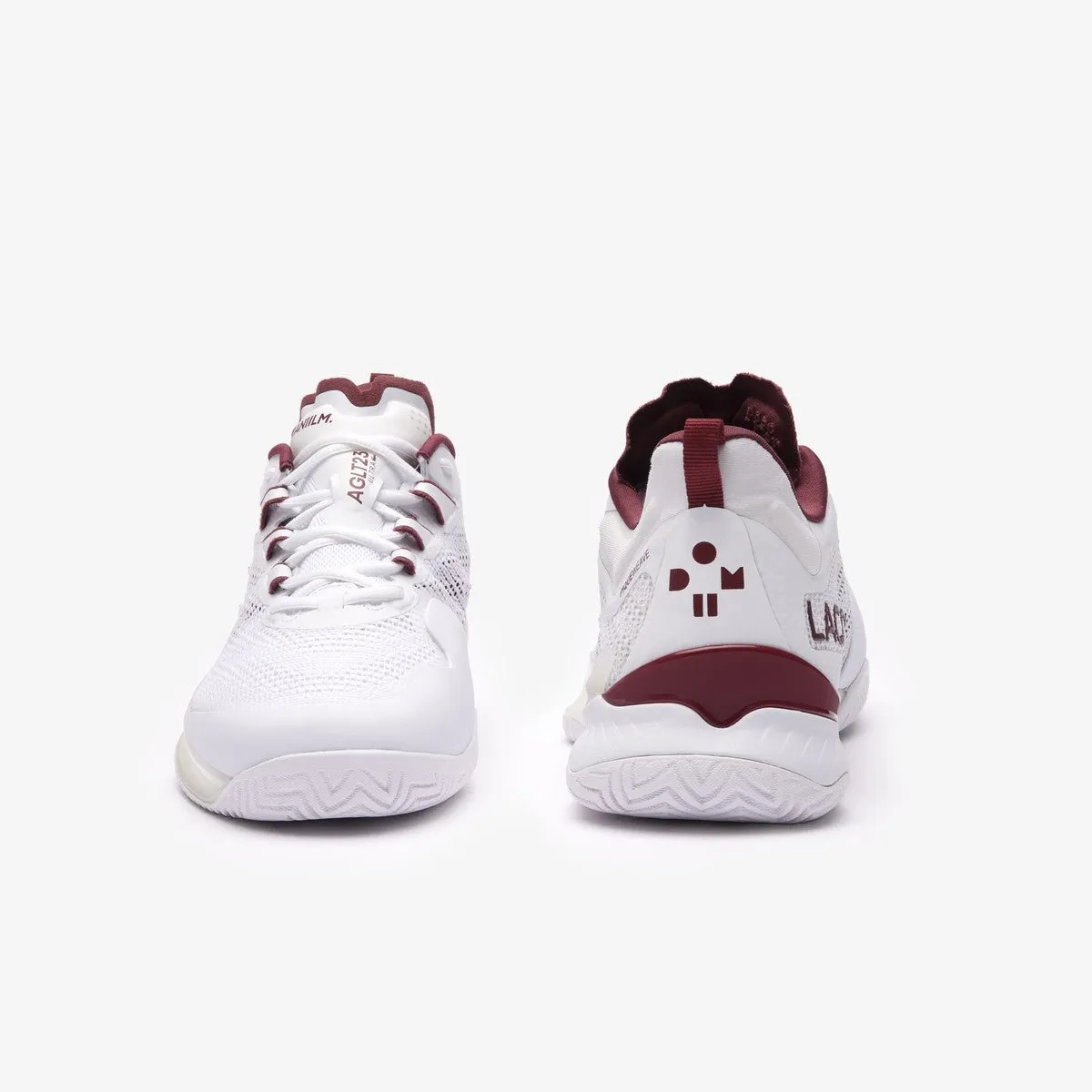 Lacoste AG-LT23 Ultra Medvedev Men's Tennis Shoes - White/Burgundy