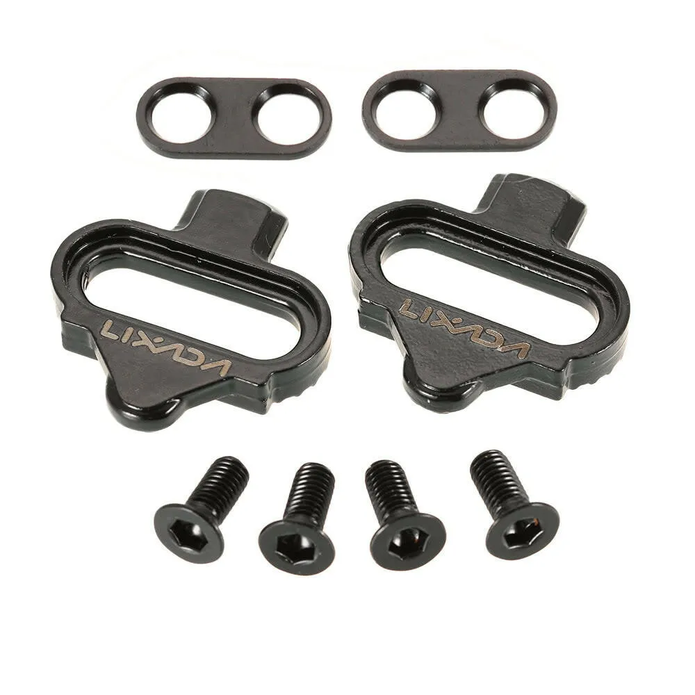 Lixada Bicycle Mountain Cleat Biking MTB Cleat Set Clips Kit W/Hardware Nuts Clip-in Cleats for Shimano SPD Pedals