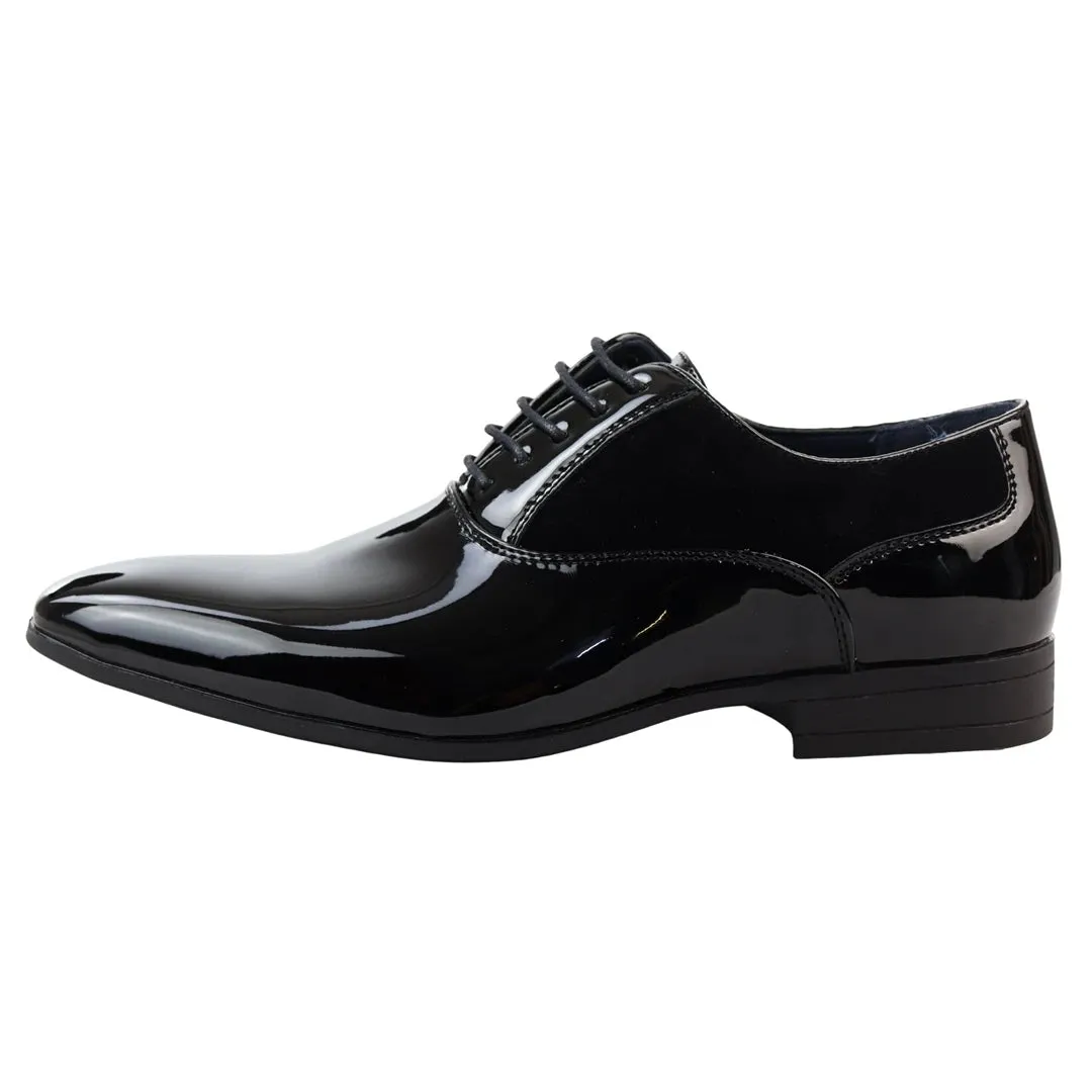 Men's Black Lace Up Derby Shoes