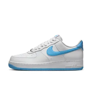 Men's Nike Air Force 1 '07- WHITE/AQUARIUS BLUE-WHITE