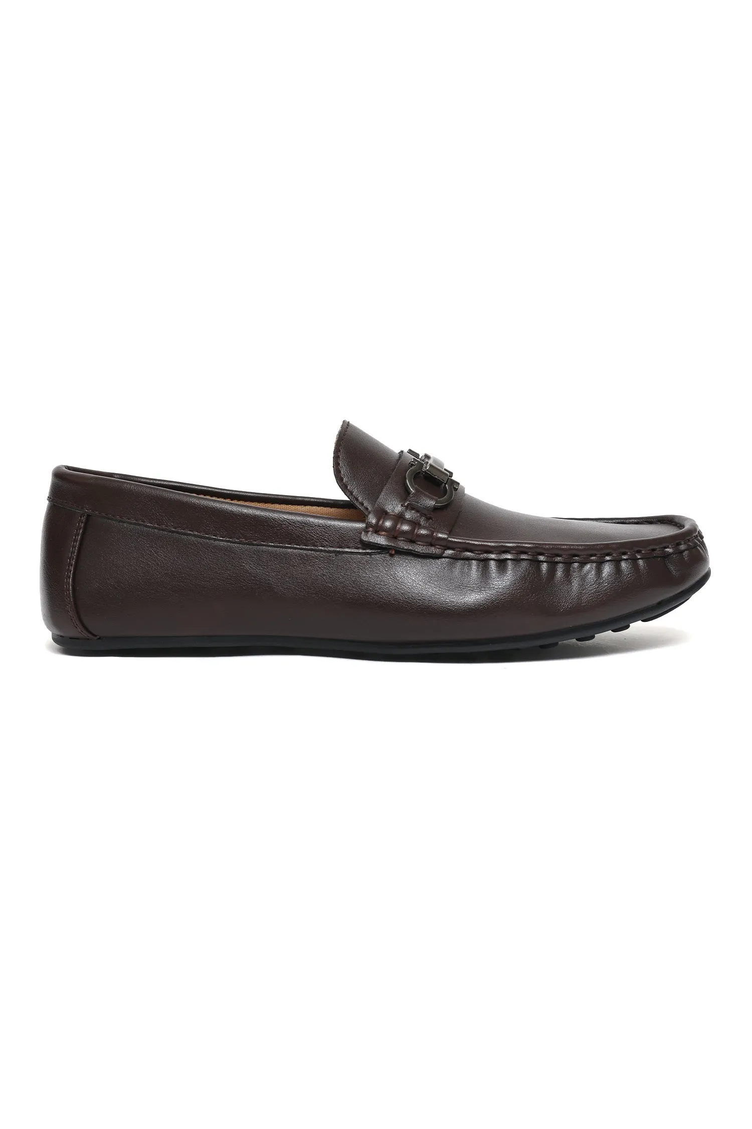 MODERN HORSEBIT LEATHER LOAFERS-COFFEE