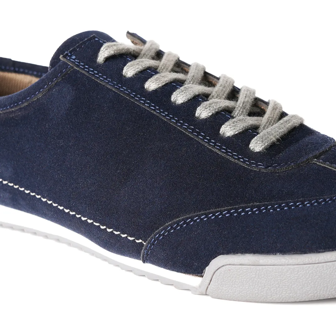 Monkstory Sleek Suede Sneakers  - Blue