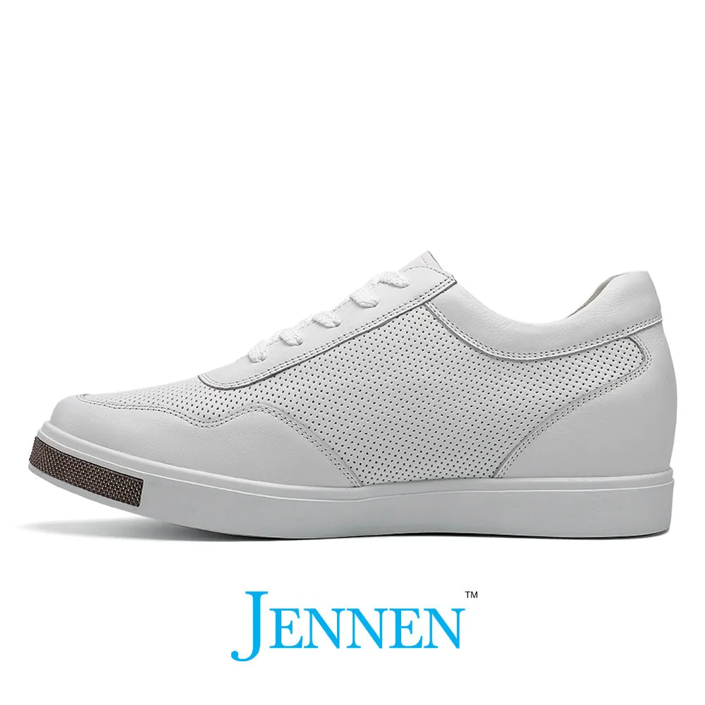 Mr. Nadal 6cm | 2.4 inches Taller White Classic Leather Sneakers