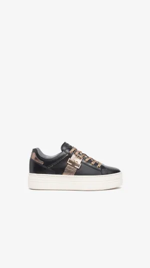 NEROGIARDINI WOMENS LEATHER SNEAKERS