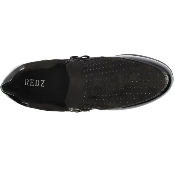 Redz 6G242 U387 Wedge Shoes in Black – Comfortable, Stylish Women's Wedge