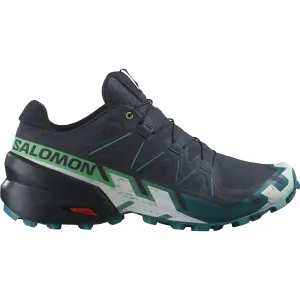 Salomon Speedcross 6 Carbon/Tahitian Tide/White Men's Trail Running Shoes