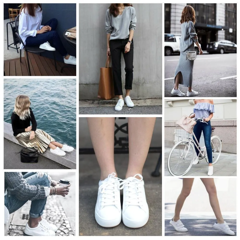 Shoppy British White Classic Sneaker Series / Men / Women / Couple / Shoes / Trend / Fashion / Travel / Gift