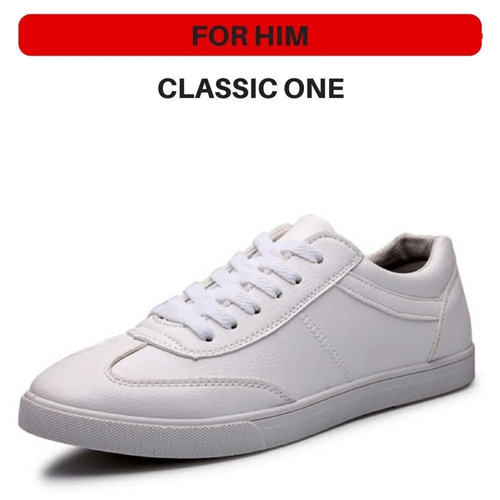 Shoppy British White Classic Sneaker Series / Men / Women / Couple / Shoes / Trend / Fashion / Travel / Gift