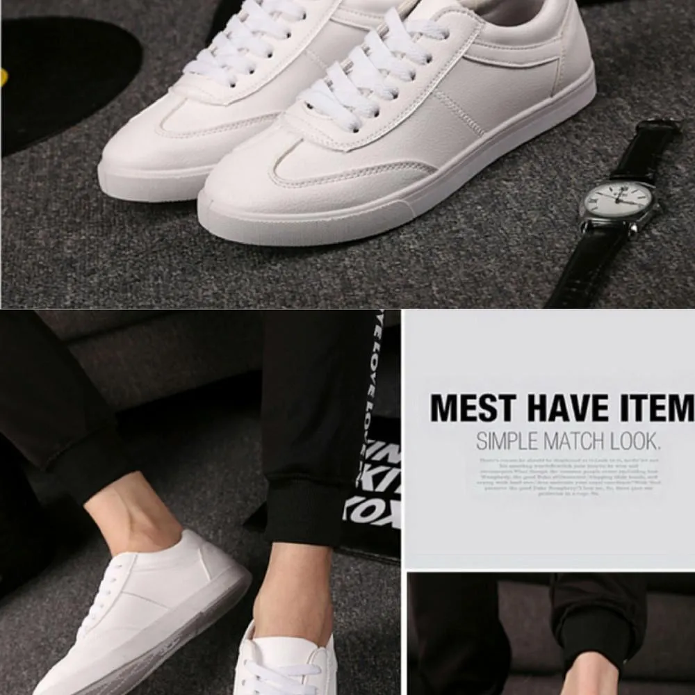 Shoppy British White Classic Sneaker Series / Men / Women / Couple / Shoes / Trend / Fashion / Travel / Gift