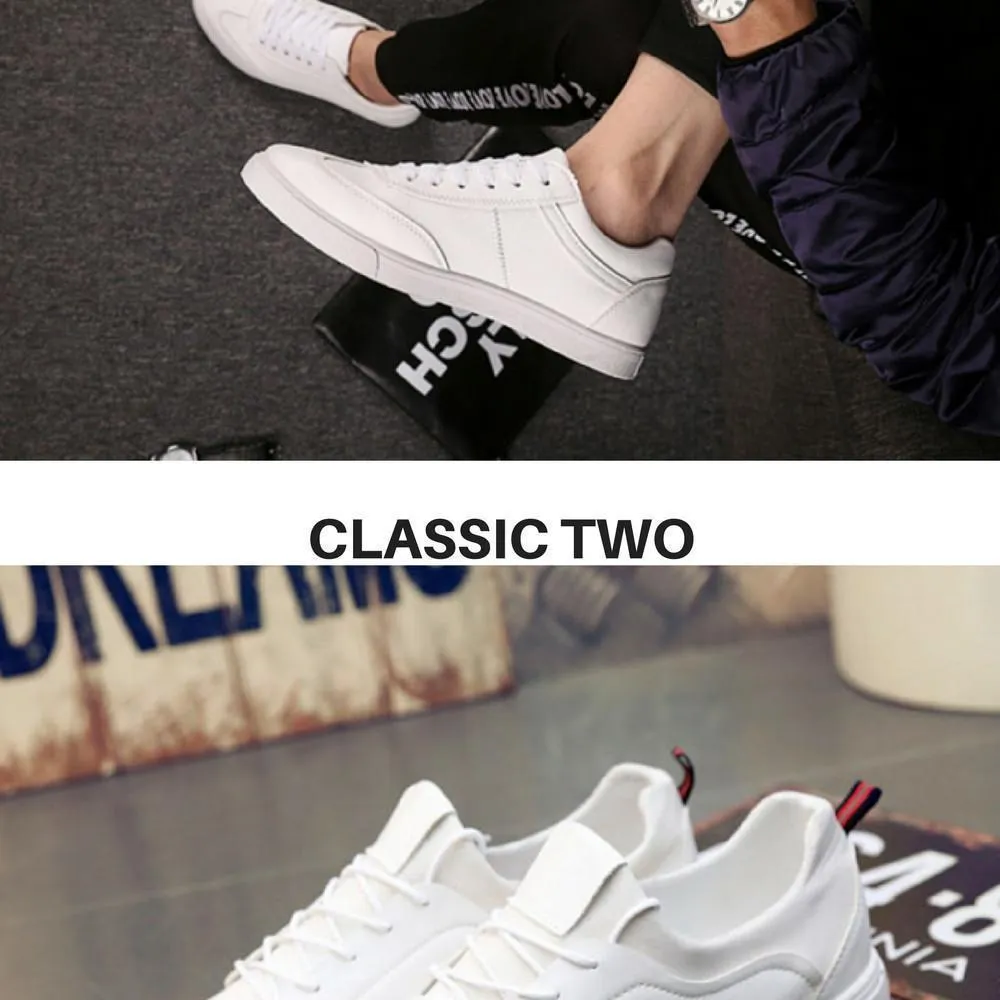 Shoppy British White Classic Sneaker Series / Men / Women / Couple / Shoes / Trend / Fashion / Travel / Gift