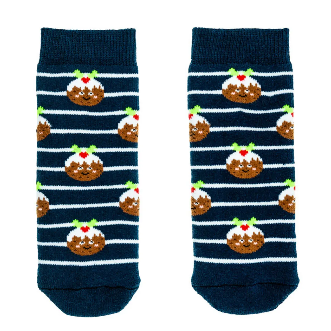 Squelch Tots Socks Christmas Puddings Age 1-2