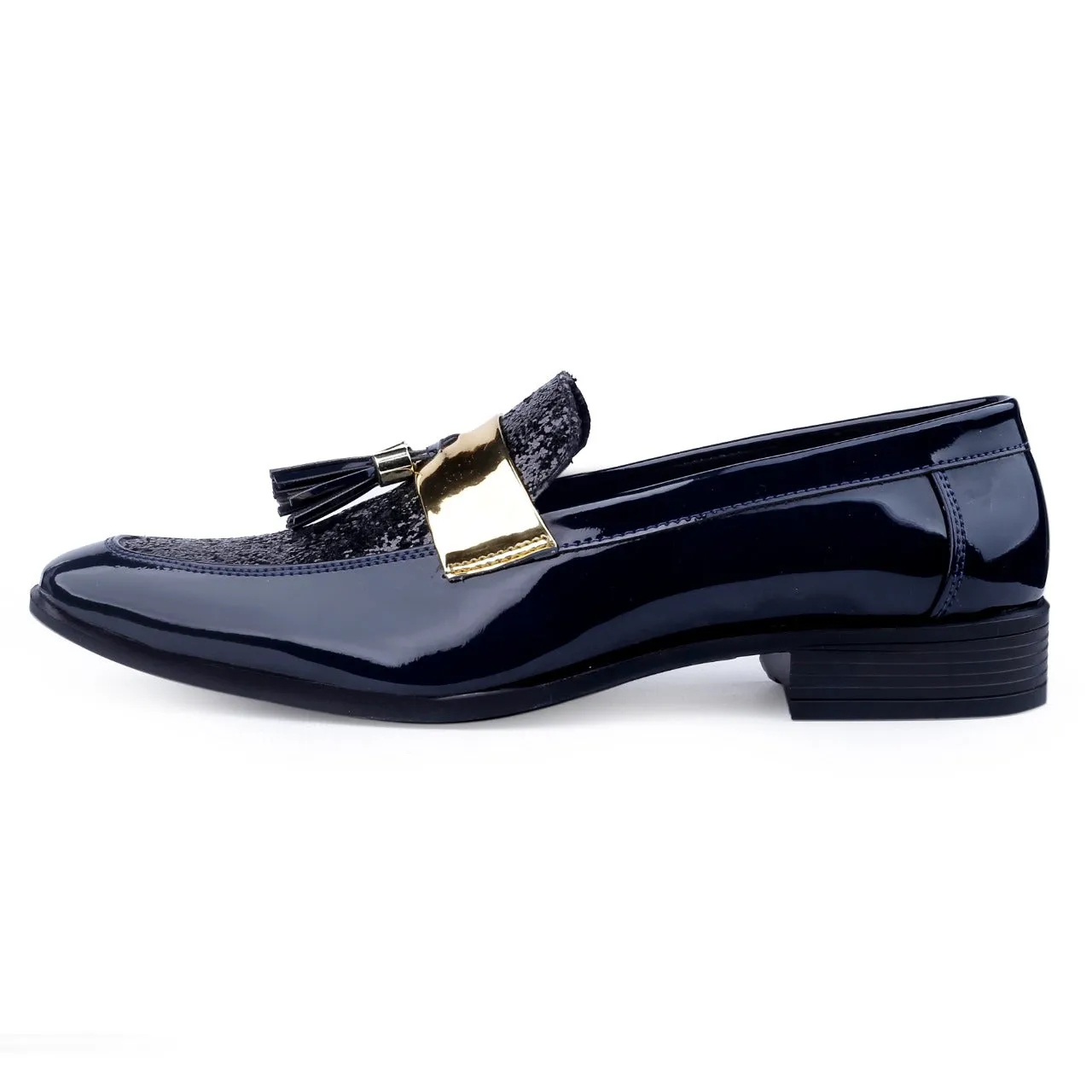 Stylish Wear Men Shiny Blue Color Outdoor Formal And Party Casual Ethnic Loafer-JonasParamount