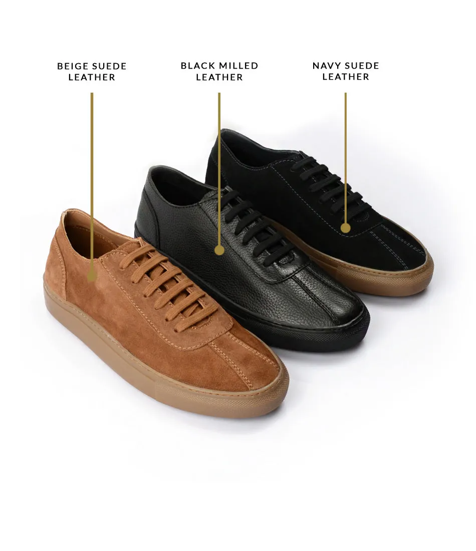 Unlined Sneakers - Black Milled