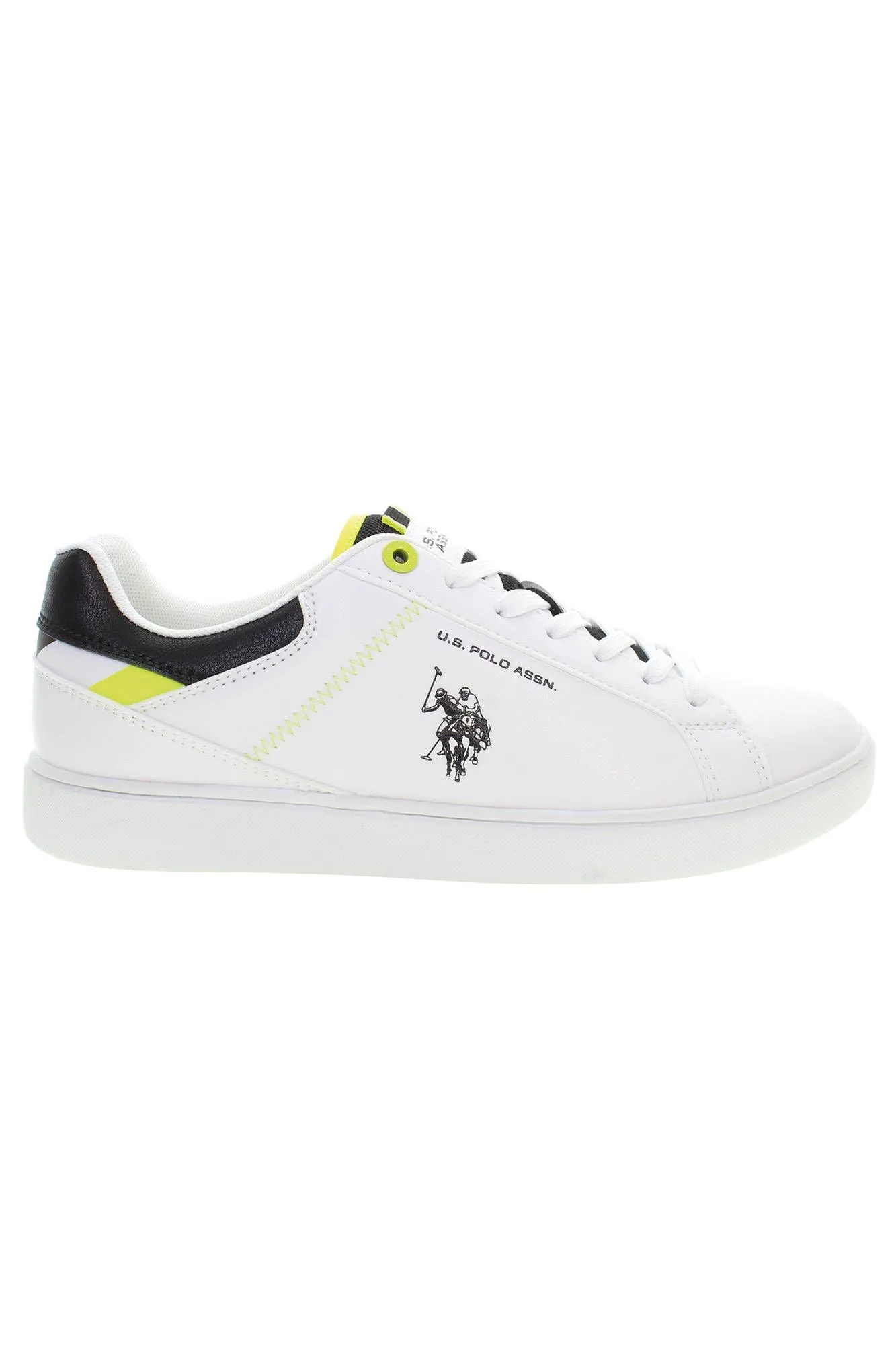 U.S. POLO ASSN. White Polyester Men Sneaker