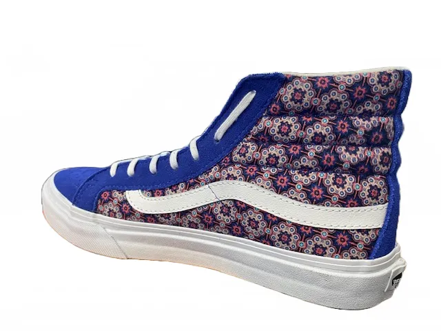 Vans scarpa sneakers da donna  SK8-HI Slim VN-0 XH7DY1 bluette fantasia