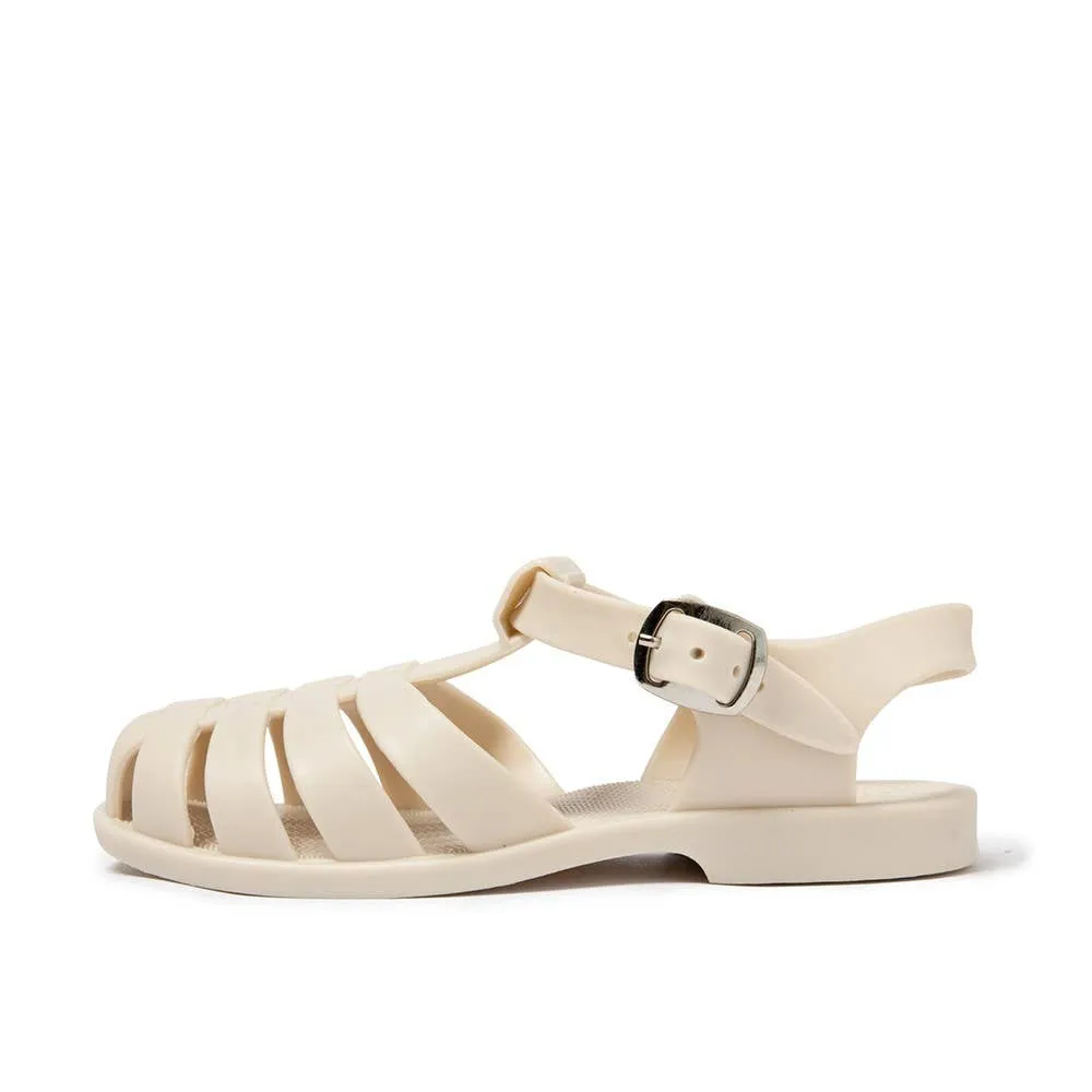 Waterproof Jelly Sandal | Cream