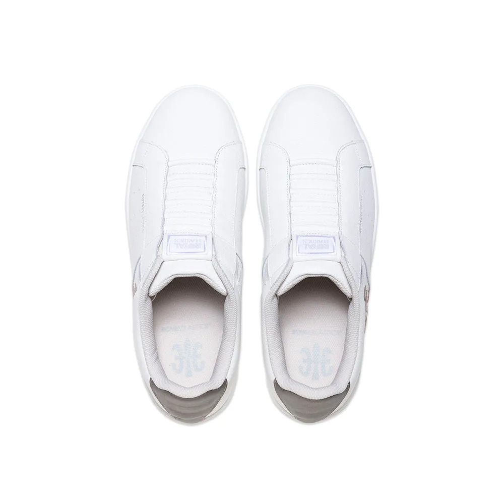 Women's Icon OG White Gold Logo Leather Sneakers 91942-008