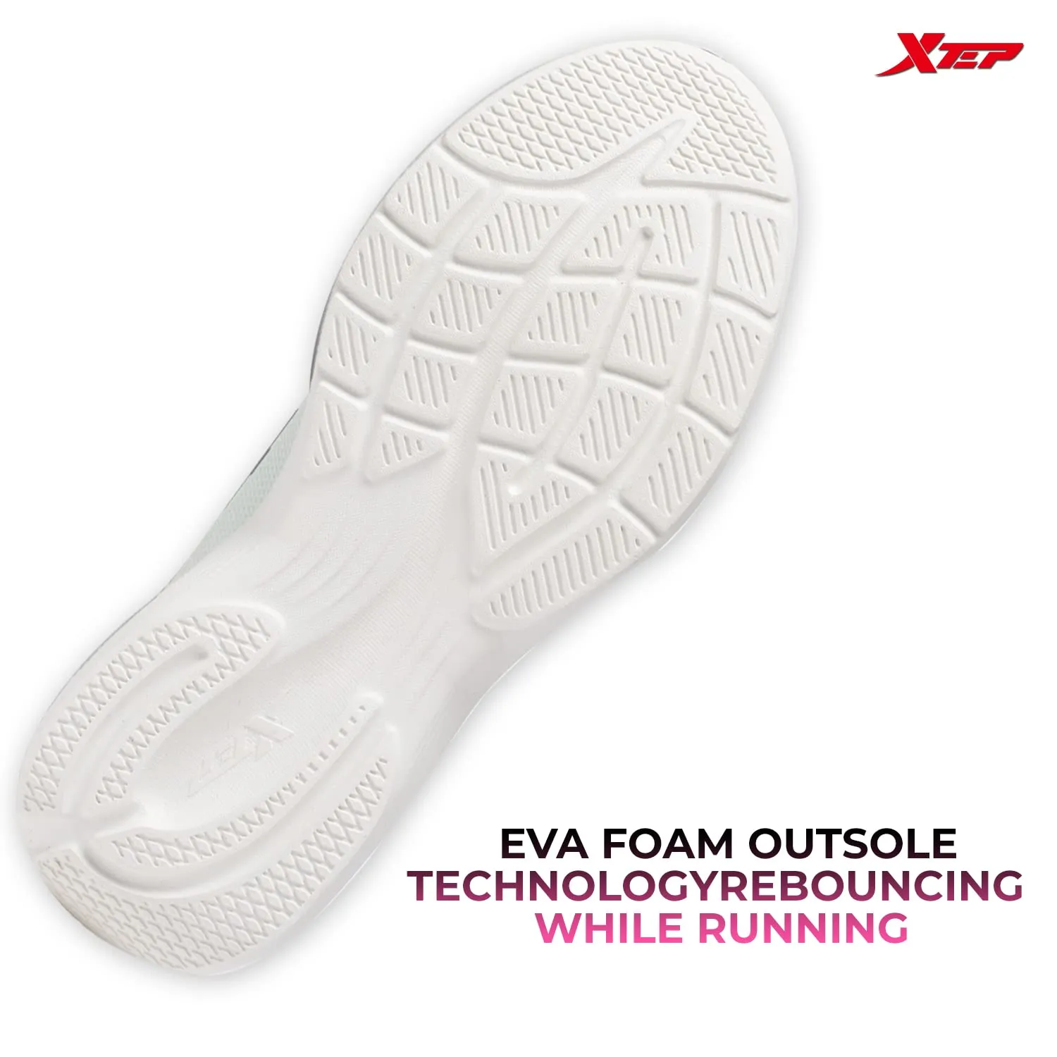 XTEP Women's Green EVA Foam Outsole Comfort Sports Running Shoes (3.5 UK)